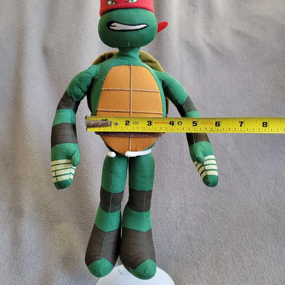 TEENAGE MUTANT NINJA TURTLES Raphael Plush 13" Red Mask TMNT Stuffed Animal - Picture 4 of 10